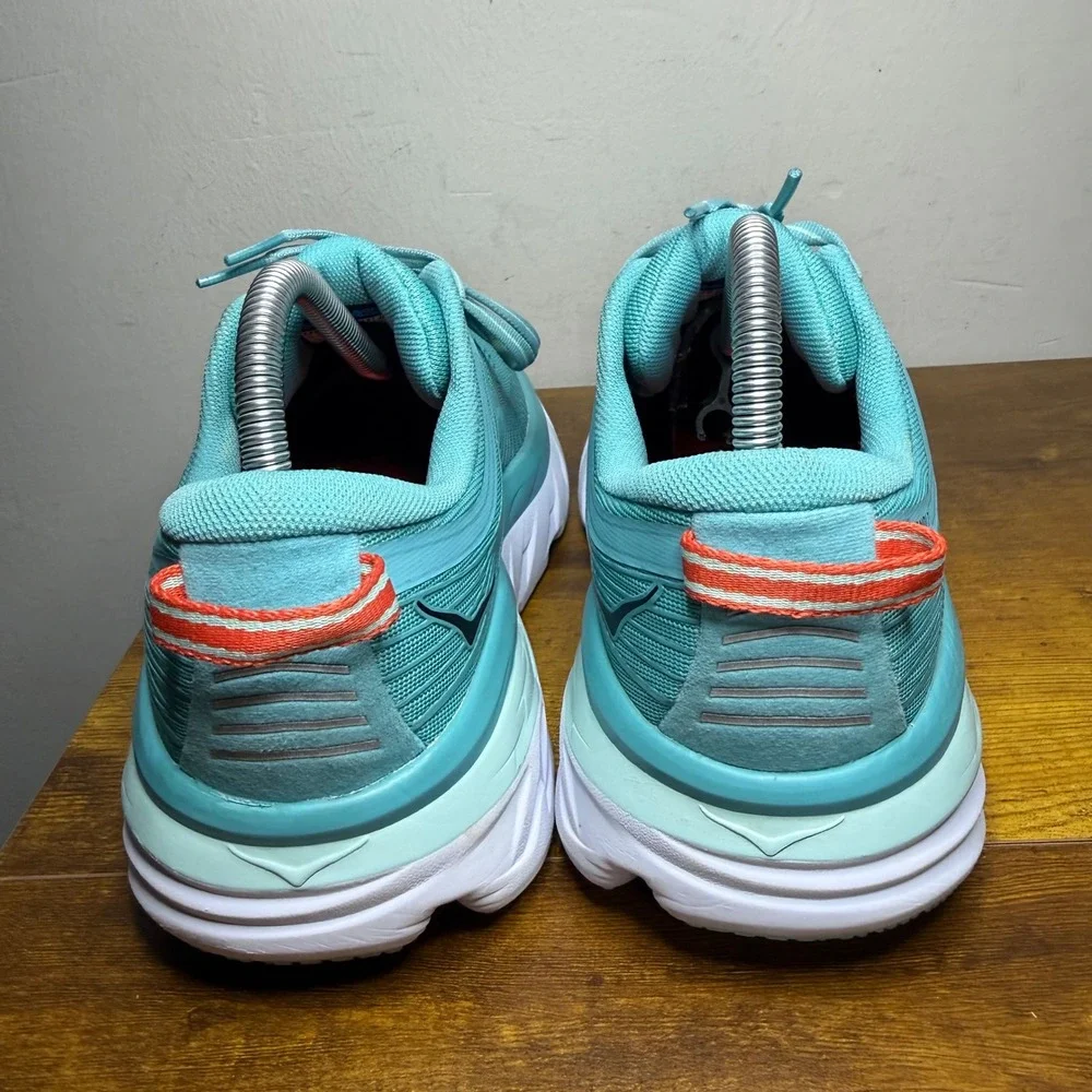 Hoka Bondi 7 Running Shoes Women Size 8.5 Blue 1110519 AEBL